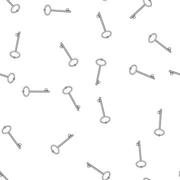 Pattern Skeleton key symbolizing access, unlocking ideas and secrets イラスト素材