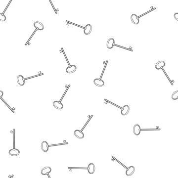 Pattern Skeleton key unlock solution access security concept イラスト素材
