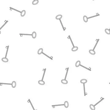 Pattern Skeleton key unlocking access and opportunity concept イラスト素材