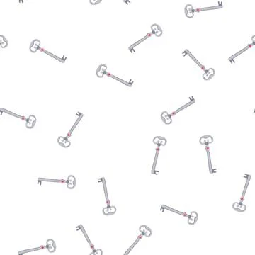 Pattern skeleton key unlocking secrets and finding solutions concept イラスト素材