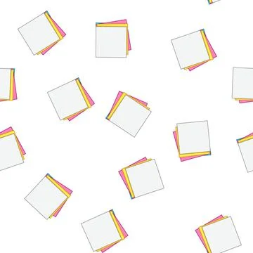 Pattern sketch memo paper cartoon vector Stock Illustration