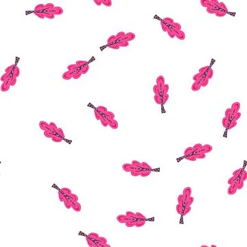 Pattern sketch tree doodle flat cartoon vector Illustrazione stock