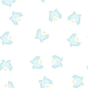 Pattern sketch wing angel cartoon vector Illustrazione stock