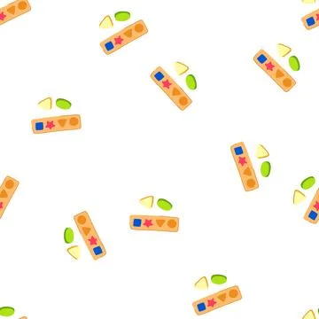 Pattern skills shape sorter cartoon vector Stockillustratie