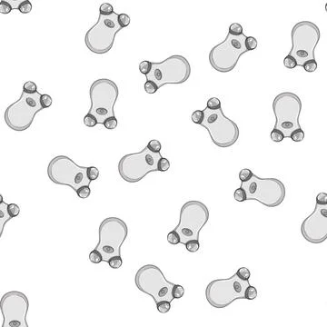 Pattern skin face massager cartoon vector Stock Illustration