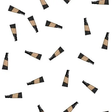 Pattern skin foundation cream cartoon vector Stock Illustration