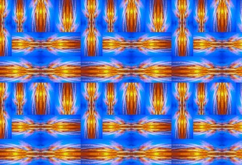 Pattern of sky and sunset Stock Illustration