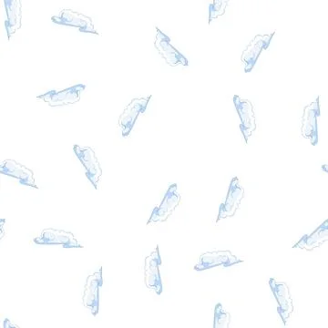 Pattern sky cloud cartoon vector Stockillustratie