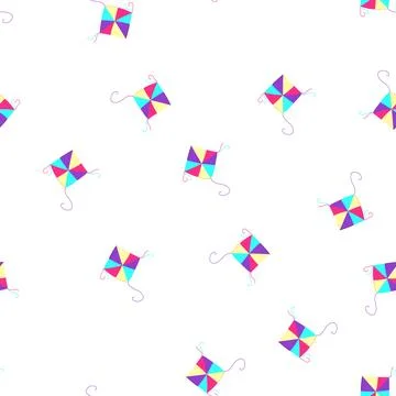 Pattern sky kite cartoon vector 스톡 일러스트