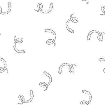 Pattern sky plane smoke trail cartoon vector Stockillustratie