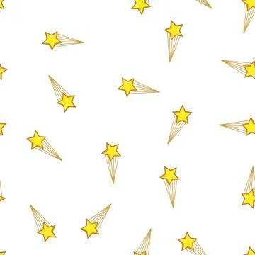 Pattern sky star shoot cartoon vector Illustrazione stock