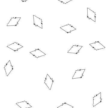 Pattern sky starry frame cartoon vector Stock Illustration