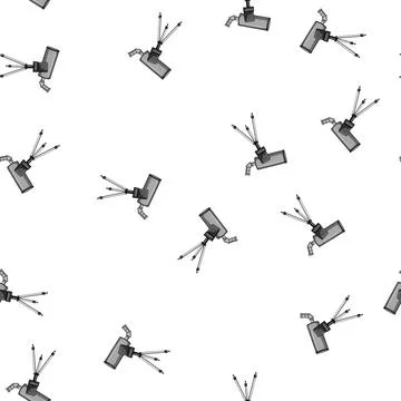 Pattern sky telescope cartoon vector Stock Illustration