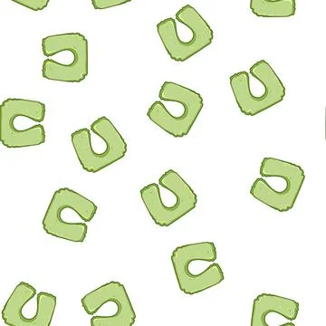 Pattern sleep airplane pillow cartoon vector Stock Illustration
