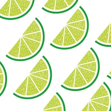 Pattern of slice of lemon isolated icon Stock Illustration
