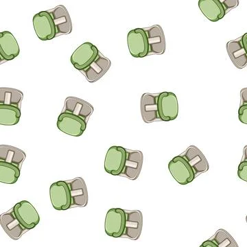 Pattern slip bath seat baby cartoon vector Stock Illustration