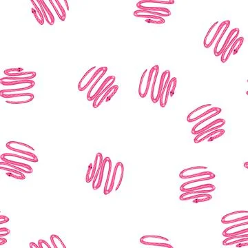 Pattern slither snake oriental cartoon vector Stock Illustration