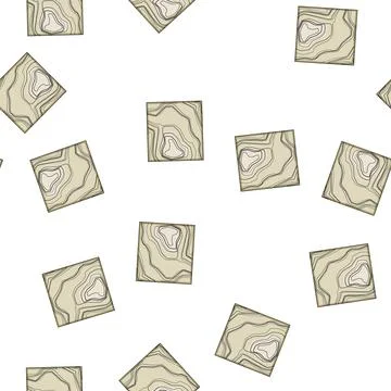 Pattern slope sea topogrphic cartoon vector Illustrazione stock
