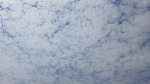 Pattern of Small Altocumulus Clouds Across the Sky Stock Photos