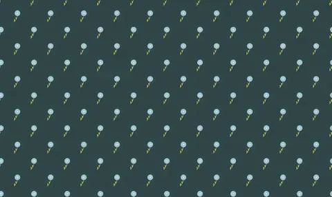 Pattern of small colorful balloons on dark background Stock Illustration