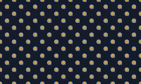 Pattern of small colorful circles on dark background Stock Illustration