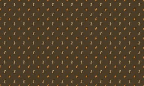 Pattern of small colorful pills on dark background Stock Illustration