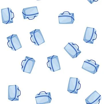 Pattern small cosmetic pouch cartoon vector Stock Illustration