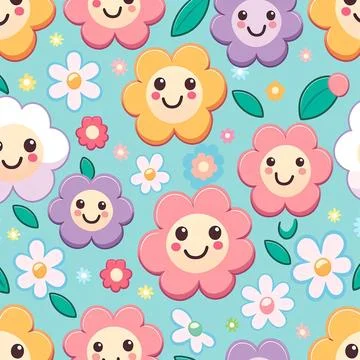 Pattern in small flower. Small colorful flowers. White background. Ditsy floral Stock Illustration
