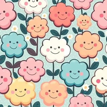 Pattern in small flower. Small colorful flowers. White background. Ditsy floral Stock Illustration