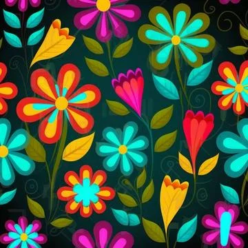 Pattern in small flower. Small colorful flowers. White background. Ditsy floral イラスト素材