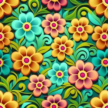 Pattern in small flower. Small colorful flowers. White background. Ditsy floral Stock Illustration