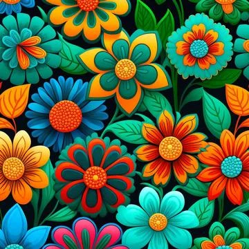 Pattern in small flower. Small colorful flowers. White background. Ditsy floral Stock Illustration