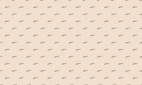 Pattern of small gray fish swimming in beige water Stock Illustration