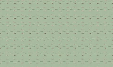 Pattern of small green leaves on light green background Stock Illustration