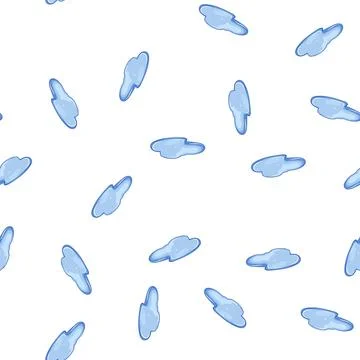 Pattern small puddle cartoon vector Stock Illustration