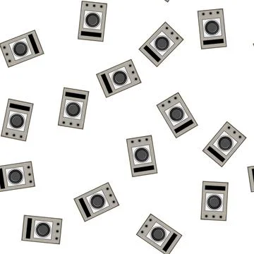Pattern small retro control panel cartoon vector 스톡 일러스트