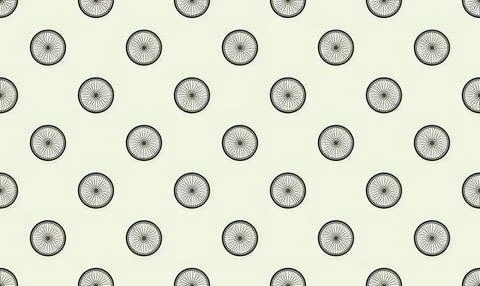 Pattern of small round clocks on light background Stock Illustration