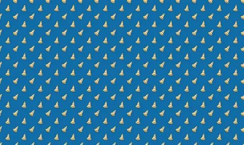 Pattern of small sailboats on blue background Stock Illustration