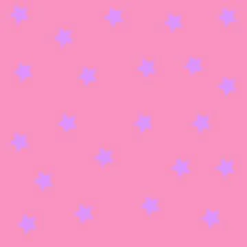 Pattern of Small Scattered Stars on Plain Backdrop All in Pastel Colors. Random Stock Illustration