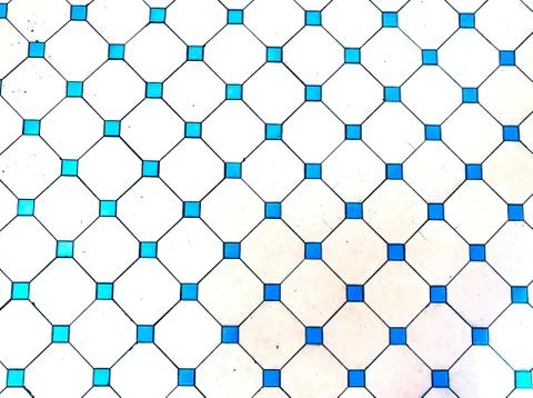 Pattern of small squares and big semi-regular octagones Stock Illustration