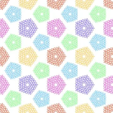 Pattern with small symbols of pentagonal star from hearts 스톡 일러스트