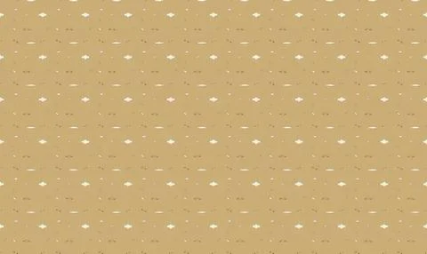 Pattern of small white and yellow flowers on beige background Stock Illustration