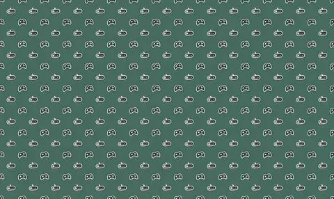 Pattern of small white clouds on dark teal background Stock Illustration