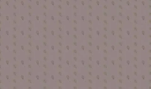 Pattern of small yellow and brown flowers on white background Stock Illustration