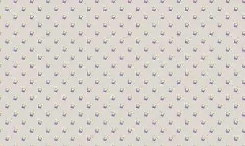 Pattern of small yellow and gray bunny icons on white background Stock Illustration