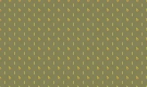 Pattern of small yellow and pink bananas on green background Stock Illustration