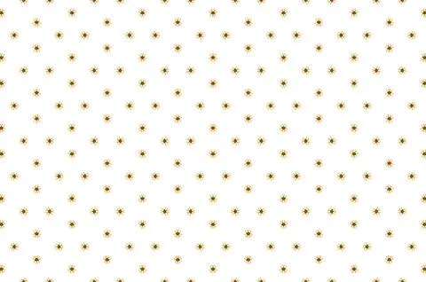 A pattern of small yellow dots on a white background Stock Illustration