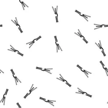Pattern smart phone tripod cartoon vector Stock Illustration