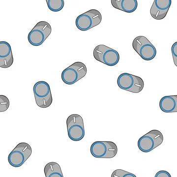 Pattern smartphone car charger wireless cartoon vector Stock Illustration