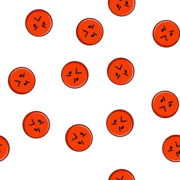 Pattern smile smiley cartoon vector Stock Illustration